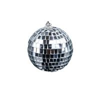 TOYANDONA 1pc Silver Mirror Disco Ball Hanging Decoration for Parties Weddings Nightclubs Dance Festivals Reflective Light Effect Solid Construction