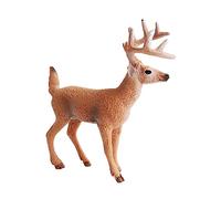 TOYANDONA 1pc Simulation Elk Decoration for Christmas Birthday Cake Topper Realistic Brown Tabletop Adornment for Holiday Parties Photo Props