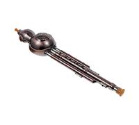 TOYANDONA 1pc Three-tone Cucurbit Flute for Beginners Chinese Musical Instrument Plated Body Portable Design for Daily Practice and for Music Development Random Style