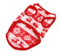 TOYANDONA 1Pc Warm Christmas Pet Costume Outfit for Dogs and Cats Flannelette Comfortable and Safe Holiday Parties