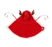 TOYANDONA 1pc Warm Christmas Theme Dog Cloak with Hood Comfortable Pet Costume for Holiday Decorations Easy to Wear for Festive Celebrations for Dogs and Cats