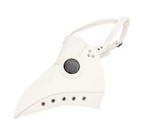TOYANDONA 1Pc White Plague Beak Mask Lightweight Halloween Party Costume Accessory for Masquerade Carnival and Fancy Dress Events Unisex Design