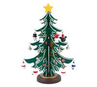 TOYANDONA 1pc Wooden Christmas Tree Ornament Creative Festive Desktop Prop for Xmas Home Decor Decoration for Holiday Atmosphere