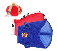 TOYANDONA 1Set Adorable Pet Cloak with Crown Hat for Dogs and Cats Easy to Wear Costume for Pets Fashionable and Comfortable Pet Overcoat for Dress Up and Daily Use
