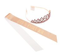 TOYANDONA 1set Birthday Sash Set Decorative and Ribbon Sash for Women Birthday Party Celebration Stylish Party Accessories for Memorable Events