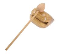 TOYANDONA 1set Buddhist Wooden Knocker Percussion Instrument Double Ring Fish for Meditation Education and Religious Practices