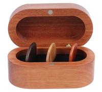 TOYANDONA 1set Creative Solid Wooden Guitar Pick Storage Box Picks Practical Easy to Open and Close for Musicians and Giving