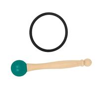 TOYANDONA 1set Crystal Singing Bowl with Wooden Mallet and Rubber Compact and Lightweight Sound Bowl Sticks for Various for Meditation and Relaxation