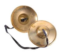 TOYANDONA 1set Cymbals Bell Tingsha Percussion Instrument for Yoga Meditation Handcrafted Copper Finger Cymbal Bells Compact and Lightweight Sound Healing Tool for Beginners and Music Lovers