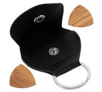 TOYANDONA 1set Guitar Pick Holder Case Solid Pu Plectrum Carrying Bag Picks Design for Acoustic and Electric Guitars Portable Accessory for Musicians The Go