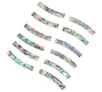 TOYANDONA 1set Guitar Rosette Decal Abalone Curved Strips for Sound Hole Inlay Easy Application Natural Shell Material Non-damaging Design