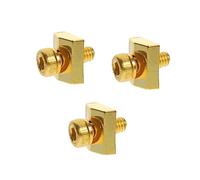 TOYANDONA 1set Guitar String Blocks Locking Nut Clamps for Electric Guitar and Convenient String Plates Finish Screws and Building