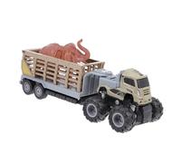 TOYANDONA 1Set Inertial Animal Truck for Realistic Trailer Play Vehicle Easy Push Forward No Batteries Required for Indoor Educational Fun with Inertia