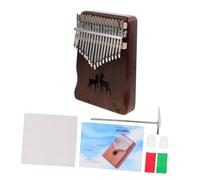 TOYANDONA 1set Key Kalimba Thumb Piano Deer Pattern Portable Mbira Musical Instrument for Beginners for Music Smooth Lightweight and Easy to Play