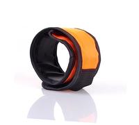 TOYANDONA 1set LED Luminous Snap Bracelets for Night Running Safety High Visibility Wristbands Red Green Orange Yellow Comfortable Fit for Jogging Walking Hiking 4pcs
