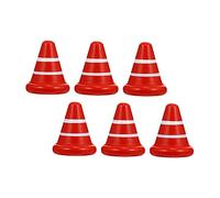 TOYANDONA 1set Miniature Traffic Cone Small Plastic Cones for Cognitive Educational Road Sign Playset for Learning Traffic Concepts and Creative Play 6pcs