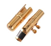 TOYANDONA 1set Plated Alto Saxophone Mouthpiece for Professional Musicians Smooth Accessory for Alto Saxophones for Students and Music