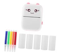 TOYANDONA 1set Pocket Wireless Photo Printer for Students Compact Label Printer for Notes Photos and Wrong Questions Includes Color Pens for Organizing Study Materials and Memories