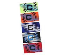 TOYANDONA 1set Practical Soccer Captain Armbands Wear Resistant Sports Arm Bands for Football Basketball Team Sports Durable Portable Mark Bands Red Blue Black Fluorescent Green Orange 5pcs