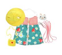 TOYANDONA 1Set Rabbit Walking Traction Rope Lovely Rabbit Garment with Durable Leash for Outdoor Use Easy to Carry Bag Costume for