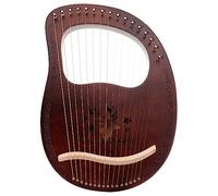 TOYANDONA 1set Tone Wooden Lyre Harp Extra Strings Tuning Wrench and Accessories Ancient Style Music Instrument for Beginners and Music for and Family Gatherings