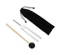 TOYANDONA 1set Tuning Fork for Sound Healing and Meditation Hammer Chakra Fork for Yoga and Vibrational Therapy Silver