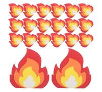 TOYANDONA 2 Bags Fire Flame Napkins Fire Pattern Decor Red Tissue Napkins 20pcs Each for Pentecost Holiday Dinner and Favour Supplies