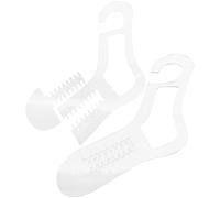 TOYANDONA 2 Pack Acrylic Sock Blockers for Knitting Sock Blocking Forms Hand Knit Socks Display Molds DIY Knitting Tools for Shaping Sizing and Smooth Stitch Finishing
