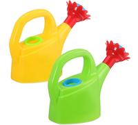 TOYANDONA 2 Pack Kids Watering Can: 7 Inch Plastic Children's Watering Can for Garden, Bath & Beach Play, Outdoor Planting & Bath Toy for Toddlers, Preschool Learning, Sensory Play(random Color)