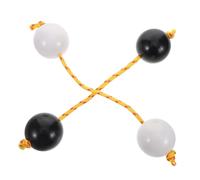 TOYANDONA 2 Pairs African Percussion Shaking Balls Portable Musical Sand Shakers One-handed Finger Shaker Instrument Bright Color Rhythm Tool for Beginners and Experts