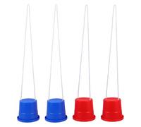 TOYANDONA 2 Pairs Bucket Stilts with Adjustable Ropes, Heavy Duty Plastic Stepping Balance Cups, Outdoor Garden Games & Preschool Pe Equipment, Coordination Training for Kids