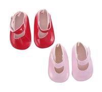 TOYANDONA 2 Pairs Doll Shoes Miniature Princess Shoes for Dolls with Realistic Design Comfortable Fit Versatile Styles for Dress Up Pretend Play and Tiny House Accessories