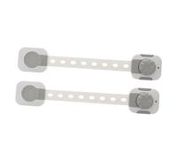 TOYANDONA 2 PC Child Security Lock for Wardrobe and Fridge Cabinets, Multifunction Protective Safety Lock with Anti Pinch Abs Plastic Design, Baby and Infant Hand Secure Device