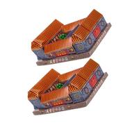 TOYANDONA 2 Pcs Ghost Paper House Sacrifice House Ancestor Worship for Qingming Festival Tomb Sweeping Day Ritual Supplies