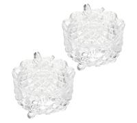 TOYANDONA 2 Pcs Glass Candy Jars with Lids Butterfly Shape Transparent Snack Storage Containers for Candy Cookies Dried Fruit and Dessert Organization