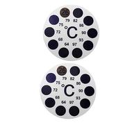 TOYANDONA 2 Pcs High Accuracy Aquarium Thermometer Sticker Fish Tank Temperature Strip with Clear Celsius Scale Instant Read Adhesive Temperature Sensitive Paper for Brewing and Fermentation