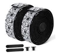 TOYANDONA 2 Rolls Comfortable Slip Bike Handlebar Tape Soft PU and Grip Wrap for Road and Mountain Bikes Cushioned Vibration Reducing Bicycle Bar Tape for Long Rides