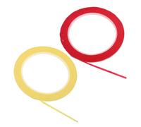 TOYANDONA 2 Rolls Violin and Cello Fingerboard Grip Tape for Beginners, 3mm Red and Yellow Violin Practicing Stickers for Accurate Finger Placement and Note Guidance