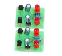 TOYANDONA 2 Sets Beginner Soldering Kit with LED Flashing Light Module Multi Oscillation Electronic DIY Project for Welding Practice School Experiments and Skill Development