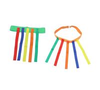 TOYANDONA 2 sets Chasing Game Belts for Outdoor Parent Activities Bright Color Pull Tail Training for Hand Eye Coordination Development Safe and Practical Educational Props Random Color