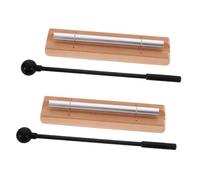 TOYANDONA 2 Sets Chime Bell for Wooden Percussion Instrument with Mallet Safe Music Education Tool for Rhythm Development Classroom Activities and Mindfulness Relaxation