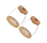 TOYANDONA 2 Sets Clear Glass Hydroponic Planter with Bamboo Saucer Large Oval Rooting Jars for Indoor Herb Propagation and Modern Water Flower Pot Decoration