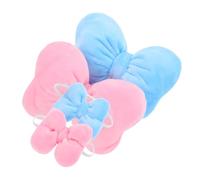 TOYANDONA 2 Sets Creative Doll Dress Up Bowtie and Plush Headpiece for Soft Bowknot Accessories Easy to Change Design for Independent Play and Fine Motor Skill Development
