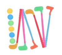 TOYANDONA 2 Sets Golf Club and Ball Kit Lightweight Plastic Golfs Set for Boys Interactive Outdoor to Develop Athletic Skills and Patience for Parent Fun Random Color
