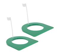 TOYANDONA 2 Sets Golf Training Putting Cups with Continuous Ball Return Portable Plastic Practice Putter for Indoor and Outdoor Putting Aid for Home Office and Golf Skill Improvement