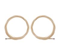 TOYANDONA 2 Sets Handcrafted Horsehair for Violin and Erhu Bow Replacement Natural Material Musical Instrument Accessories for Orchestra Practice and Repair