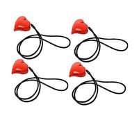 TOYANDONA 2 Sets Heart Shape Baby Stroller Clips Multi-Purpose Blanket Pegs Safe Design and Smooth Clamp for Stroller and Crib Use Abs+Nylon Material