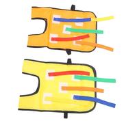 TOYANDONA 2 Sets Interactive Pull Tail Belt for Cloth Material Outdoor Games for Sensory Training and Social Skills Development Lightweight Activity Props for Kindergarten Play Vest with