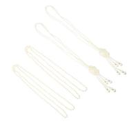 TOYANDONA 2 Sets Long Layered Pearl Necklaces for Women, Multi-Strand Vintage Style Choker Neck Jewelry, Classic White Pearls Suitable for Party and Daily Wear