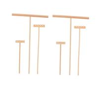 TOYANDONA 2 sets Mini Wooden Sand Rakes Lightweight Prong and Prong Tools for Meditation Sand Table Supplies Home Mini Adornments Portable Zen Garden Accessories